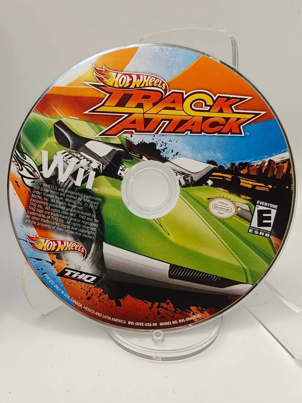 Hot Wheels Track Attack Nintendo Wii Disc Only Tested